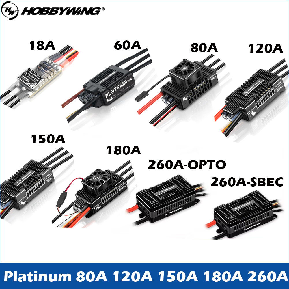6S Lipo Battery 22.2V 5000Mah - HOBBYWING Borstelloze ESC Platinum 25A 60A