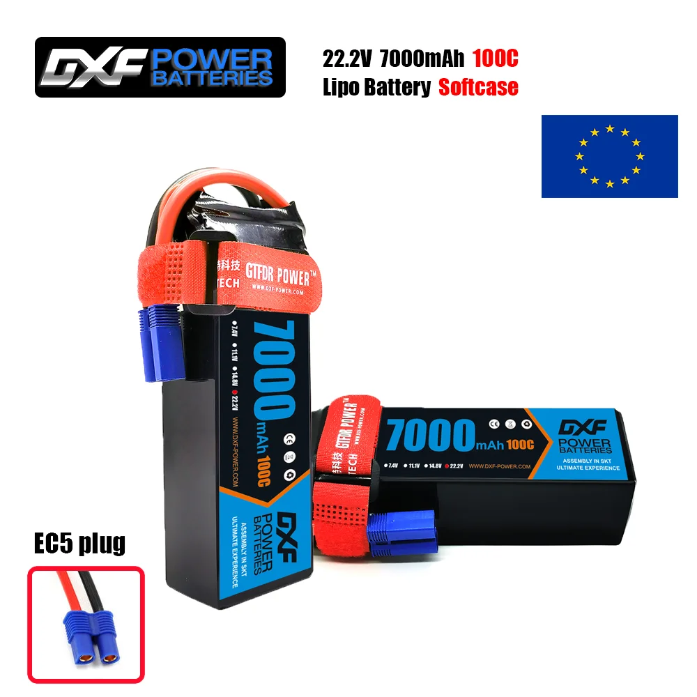 DXF 6S Lipo Batterij 22.2V 700 - 6S Lipo Battery 22.2V 5000Mah recensie en prijs