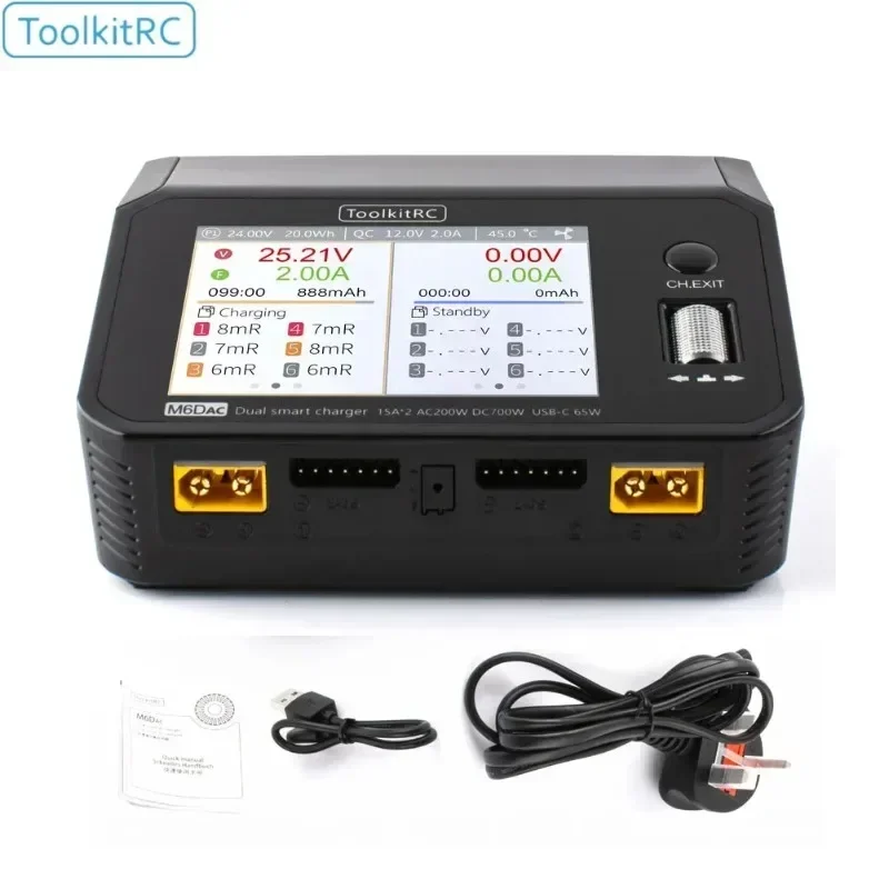 ToolkitRC M6DAC slimme balansl - Toolkitrc M6Dac Smart Charger recensie en prijs